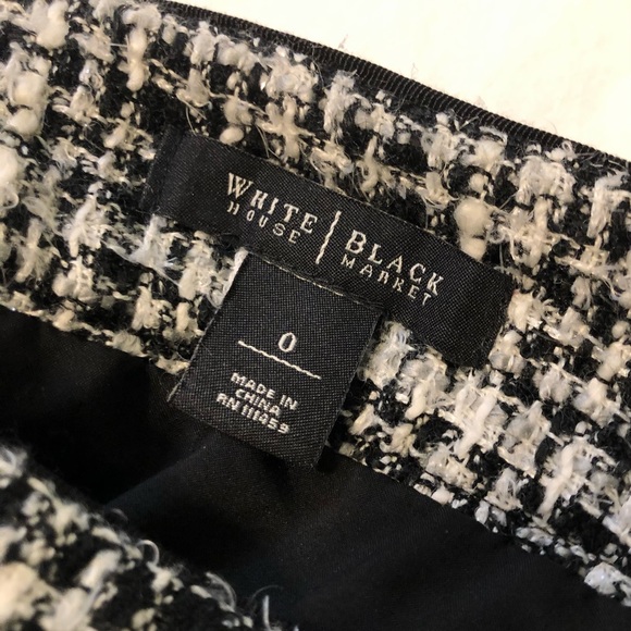 White House Black Market Tweed Mini Pencil Skirt - Picture 4 of 5